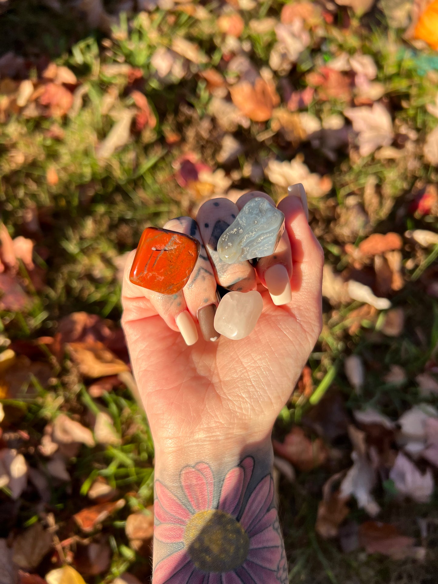 Tumbled Crystal Car Vent Clips